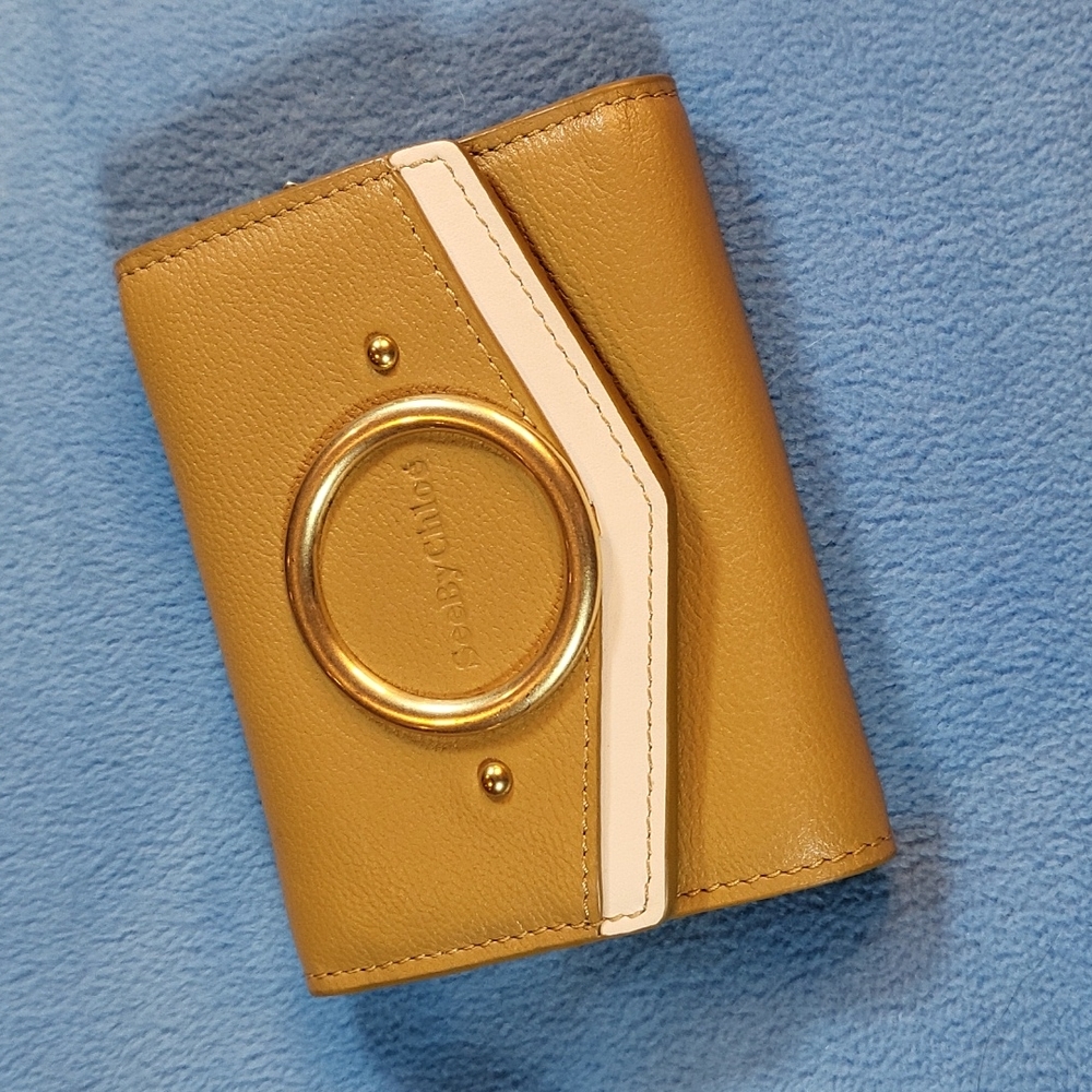 See by Chloé - small wallet - color burnt yellow